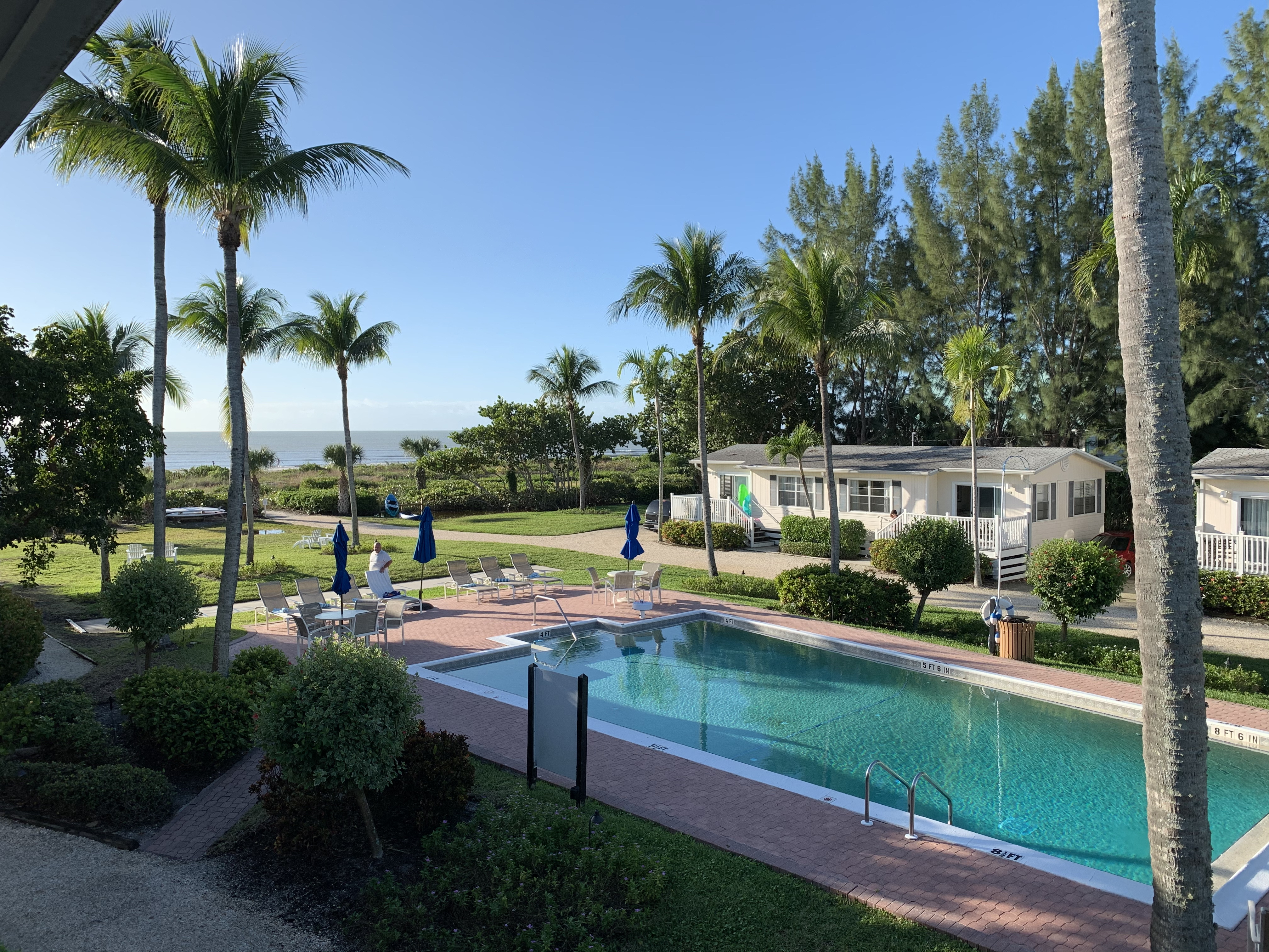 Look out from our hotel room on Sanibel Island, Florida